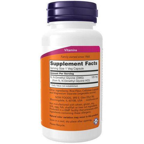 Now Foods, DMG, 125 Mg, 100 Veg Caps Now Foods
