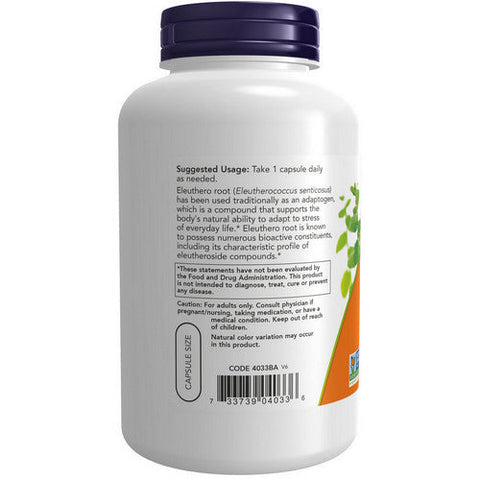 Now Foods, Eleuthero, 500 mg, 250 Caps Now Foods