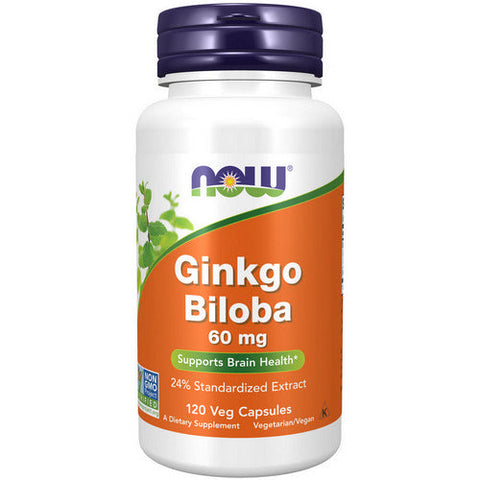 Now Foods, Ginkgo Biloba, 60 mg, 120 Caps Now Foods
