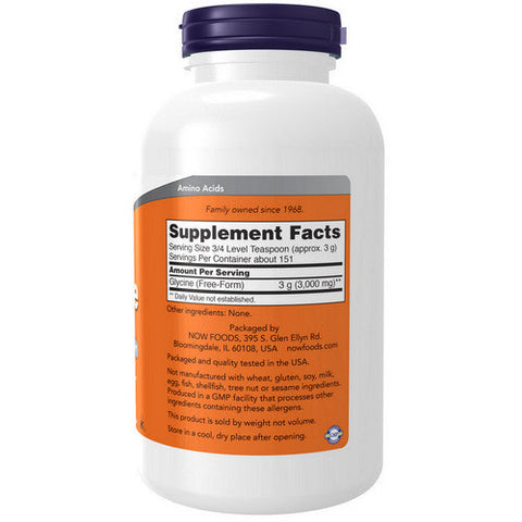 Now Foods, Glycine Powder, 1 Lb. Now Foods