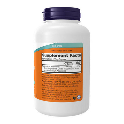 Now Foods, Magnesium, 400 mg, 180 Caps Now Foods