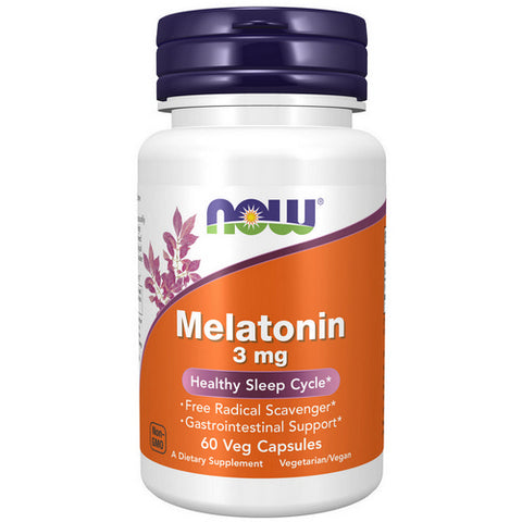 Now Foods, Melatonin, 3 mg, 60 Caps Now Foods