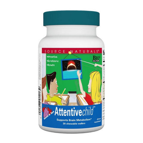 Source Naturals, Attentive Child Sweet And Tart, 30 wafers Source Naturals