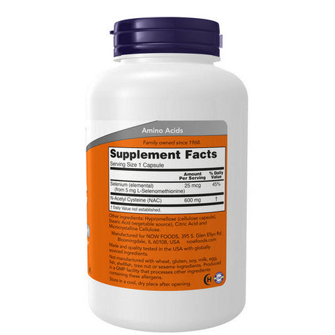 Now Foods, Nac-Acetyl Cysteine, 600 mg, 250 Caps Now Foods