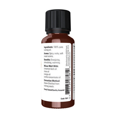 Now Foods, Nutmeg Oil Pure, 1 OZ Now Foods