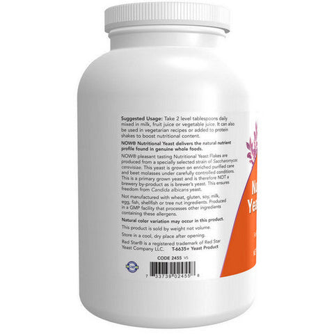 Now Foods, Nutritional Yeast Flakes, FLAKES, 10 Oz Now Foods