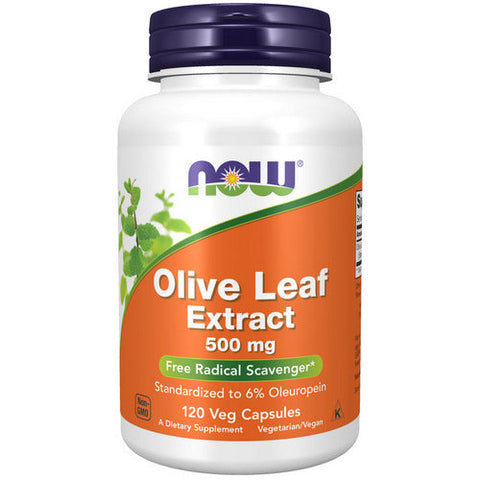 Now Foods, Olive Leaf Extract, 500 mg, 120 Vcaps Now Foods