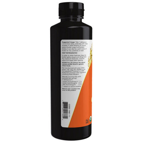 Now Foods, Organic Flax Seed Oil, 12 OZ Now Foods