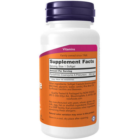 Now Foods, Pantethine, 300 mg, 60 Sgels Now Foods