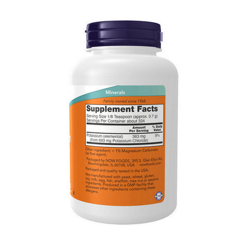 Now Foods, Potassium Chloride Powder, 8 OZ Now Foods