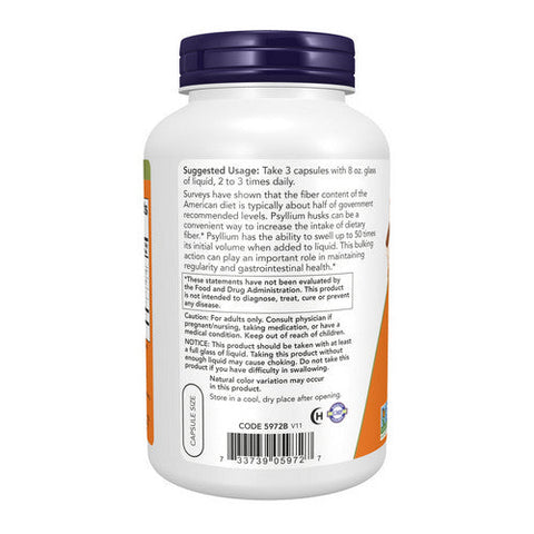 Now Foods, Psyllium Husk, 500 mg, 500 Caps Now Foods