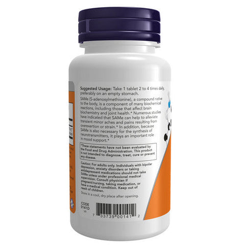 Now Foods, Sam-E, 400 mg, 60 Tabs Now Foods