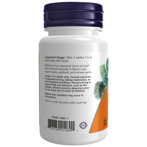 Now Foods, Selenium, 100 mcg, 100 Tabs Now Foods