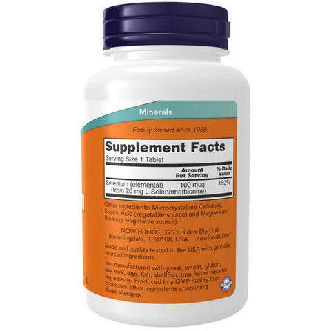 Now Foods, Selenium, 100 mcg, 250 Tabs Now Foods