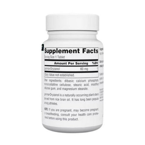 Source Naturals, Gamma Oryzanol, 60 MG, 200 Tabs Source Naturals