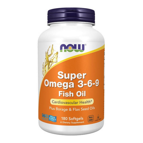 Now Foods, Super Omega 3-6-9, 1200 mg, 180 Sgels Now Foods