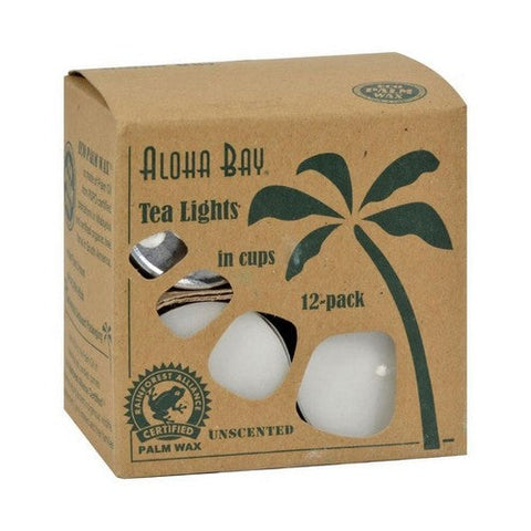Aloha Bay, Candle Glass Tea, Light White, 12/0.7 Oz Aloha Bay