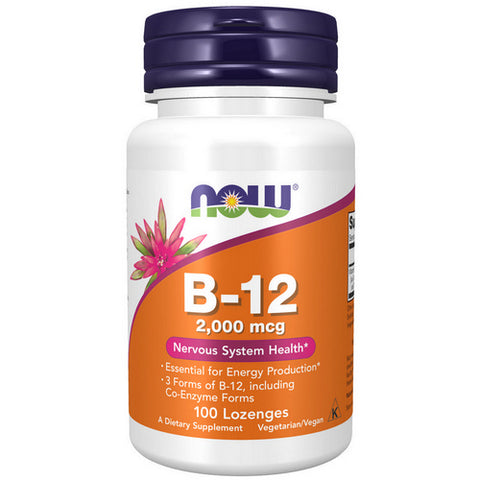 Now Foods, B-12, 2000 mcg, 100 Lozenges Now Foods