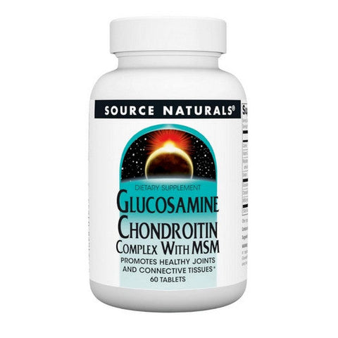 Source Naturals, Glucosamine Chondroitin, Complex w/MSM 60 Tabs Source Naturals