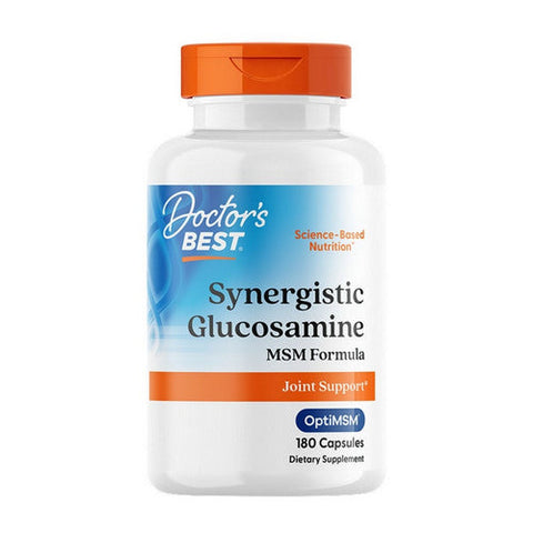 Doctors Best, Synergistic Glucosamine MSM Formula With OptiMSM, 180 Capsules Doctors Best