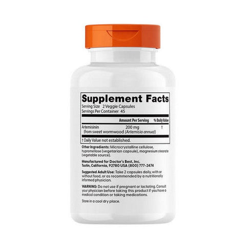 Doctors Best, Artemisinin, 200 Mg, 90 Veggie Caps Doctors Best
