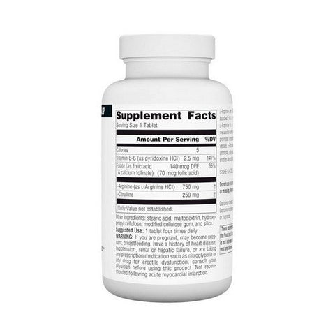 Source Naturals, L-Arginine L-Citrulline Complex, 1000 Mg, 120 Tabs Source Naturals