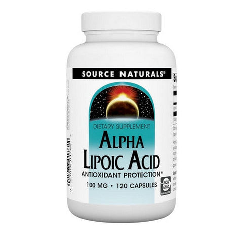 Source Naturals, Alpha Lipoic Acid, 100 mg, 60 Capsules Source Naturals