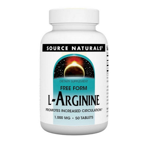 Source Naturals, L-arginine, 1000 mg, 50 Tabs Source Naturals
