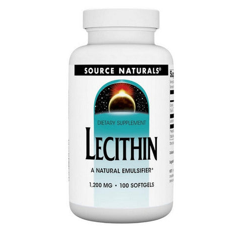 Source Naturals, Lecithin, 1200 mg, 100 Softgels Source Naturals