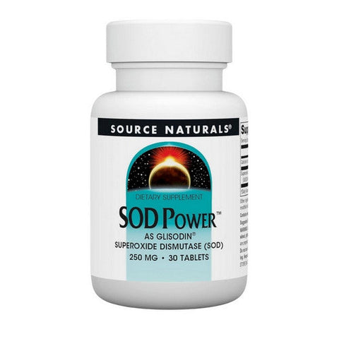 Source Naturals, Sod Power, 250 Mg, 30 Tabs Source Naturals