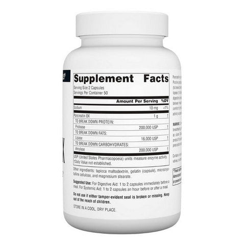 Source Naturals, Pancreatin 8x Capsules, 100 Caps Source Naturals
