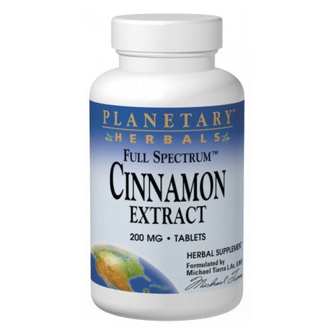 Planetary Herbals, Full Spectrum Cinnamon Extract, 200 mg, 240 Vegi Capsule Planetary Herbals