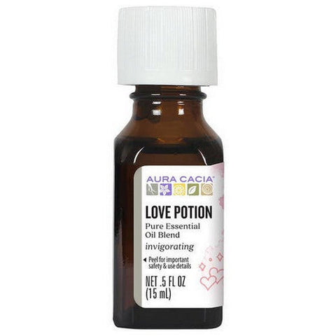 Aura Cacia, Pure Aromatherapy Oil Love Potion Jasmine And Sandalwood, 0.5 Oz Aura Cacia