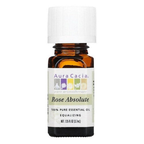 Aura Cacia, 100% Pure Essential Oil Rose Absolute, 0.125 Oz Aura Cacia
