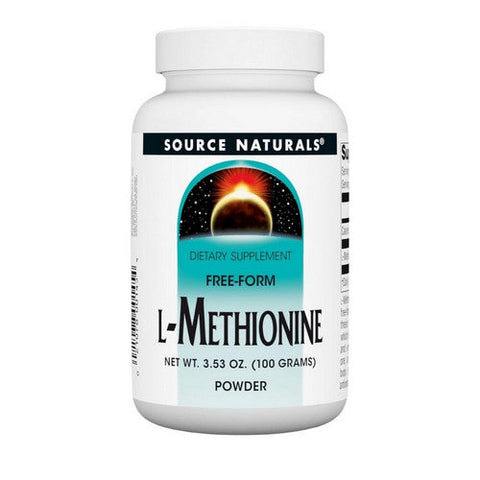 Source Naturals, L-Methionine Powder, 100 gm 3.53 Oz Source Naturals