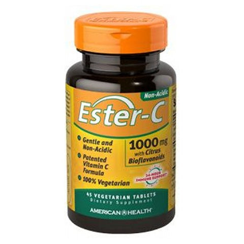 American Health, Ester-c With Citrus Bioflavonoids, 1000 mg, 45 Vegitabs American Health