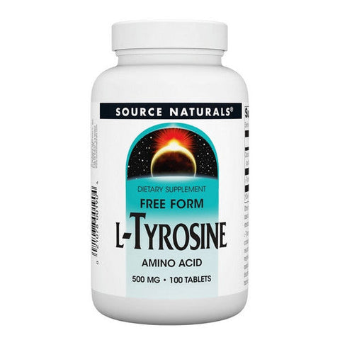 Source Naturals, L-Tyrosine, 500 MG, 100 Tabs Source Naturals