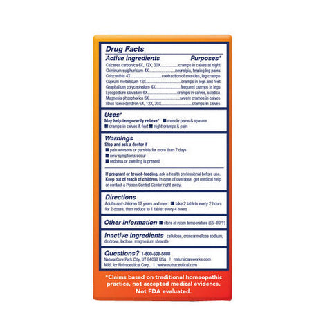 NatraBio, Leg Cramps, 60 Tabs NatraBio