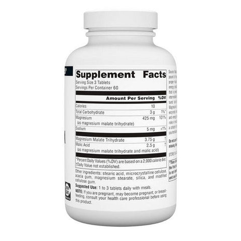 Source Naturals, Magnesium Malate, 1250 mg, 180 Tabs Source Naturals