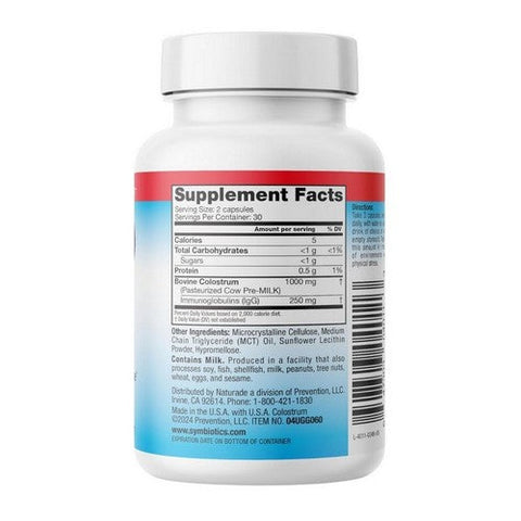 Symbiotics, Colostrum Plus, 60 Caps Symbiotics