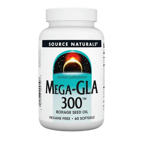 Source Naturals, Mega-GLA 300, 60 Softgels Source Naturals