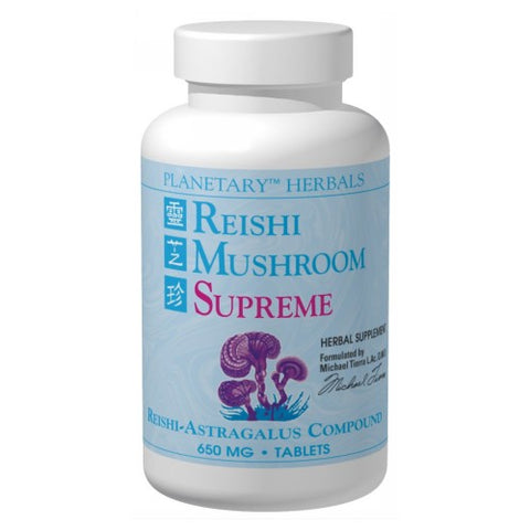 Planetary Herbals, Reishi Mushroom Supreme, 650 Mg, 200 Tabs Planetary Herbals