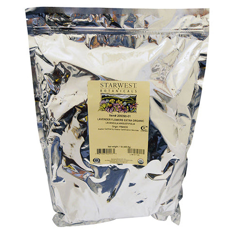 Starwest Botanicals, Organic Lavender Flowers Extra Whole, 1 Lb Starwest Botanicals