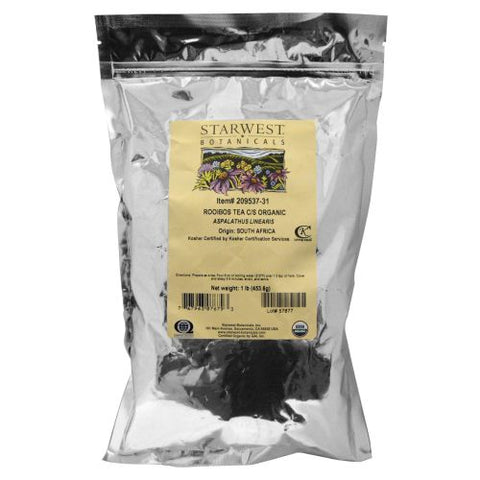 Starwest Botanicals, Organic Rooibos Tea C/s, 1 Lb Starwest Botanicals