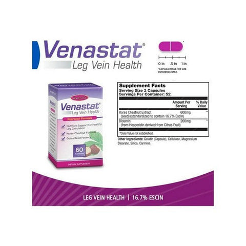 Body Gold, Venastat Leg Vein Health, 60 caps Body Gold