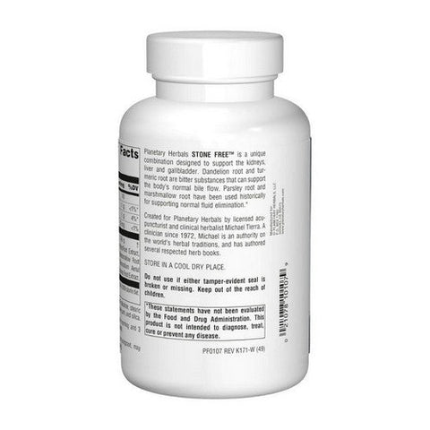 Planetary Herbals, Stone Free, 820 Mg, 180 Tabs Planetary Herbals
