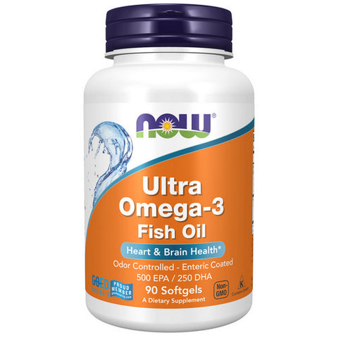 Now Foods, Ultra Omega-3 Fish Oil, 90 Softgels Now Foods