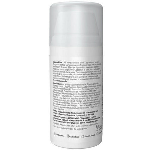 Now Foods, Natural Progesterone Balancing Skin Cream with Lavender, 3 Oz Now Foods