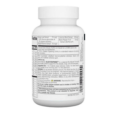 Source Naturals, Aller-Response, 45 Tabs Source Naturals