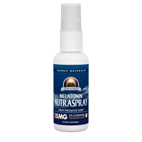 Source Naturals, NutraSpray Melatonin, 1.5 MG, 2 Fl Oz Source Naturals